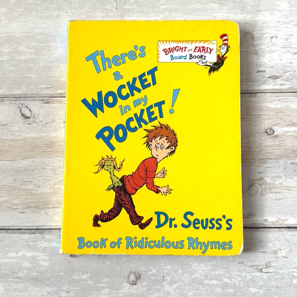 Dr. Seuss There’s A Wocket In My Pocket Children’s Hardback Board Book Kids